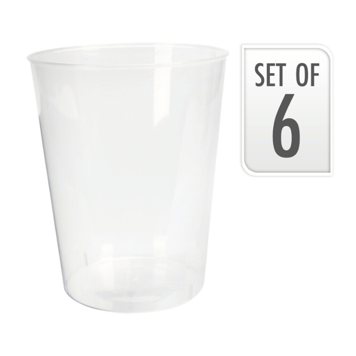 500 ml drikkeglass 6x hard plast gjenbrukbar