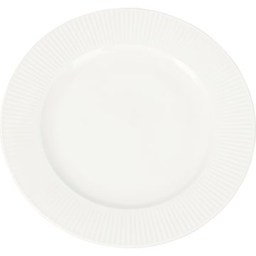 Porselens tallerken hvit ca. Ø 27 cm