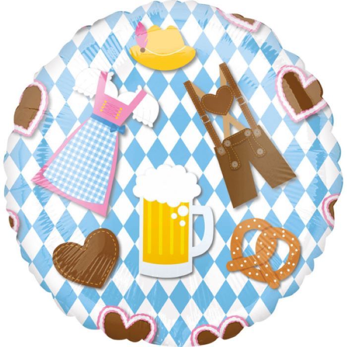 Oktoberfest motiv folieballong - 43 cm