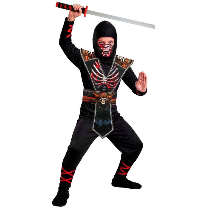 Ninja skjelettkostyme for gutter