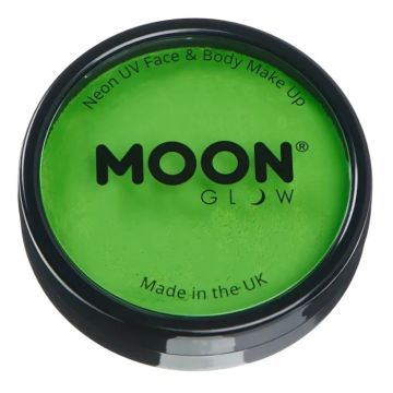 Neon UV Ansikts- og Kropsmaling Intens Grøn 36 g Moon Creations