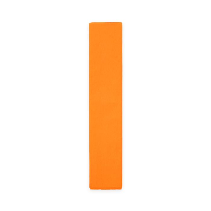 Orange crepe streamerpapp 50x250 cm