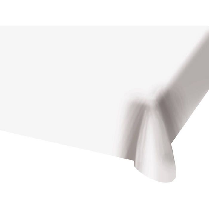 Kvit plastduk - 130 x 180 cm