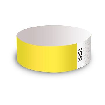 100x adgangsarmband utan trykk - Gul