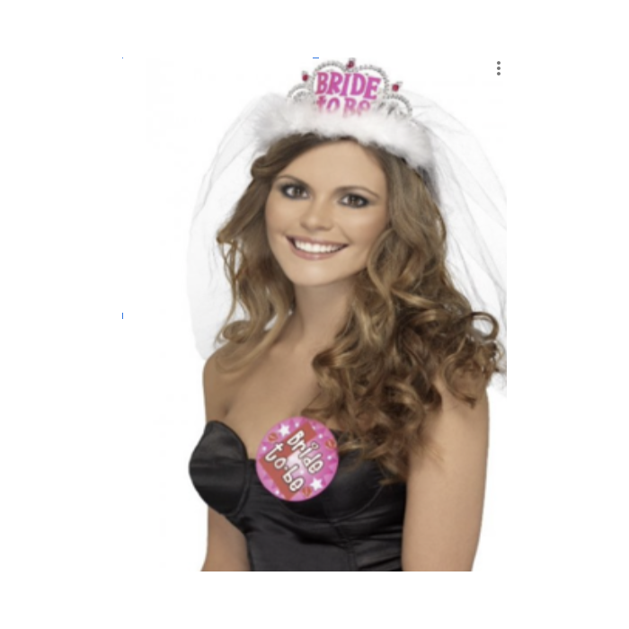 Bride To Be Tiara og Slør