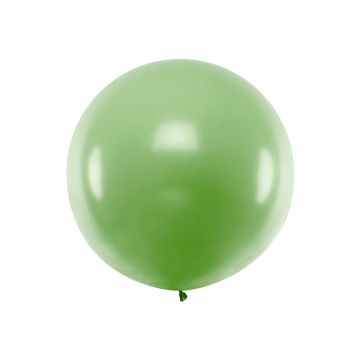 Kjempe Pastel grøn Ballong - 1 meter