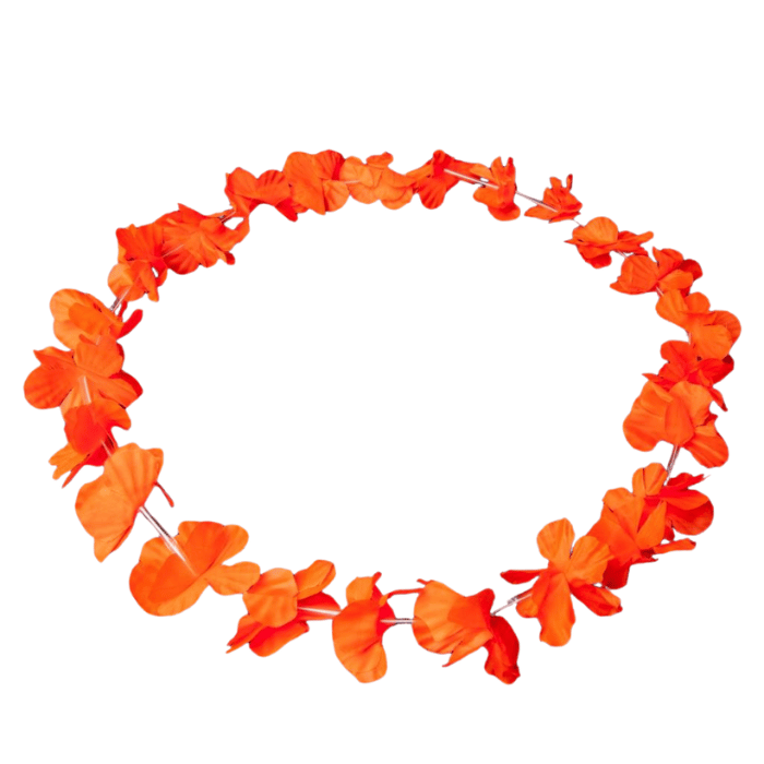 Hawaii krans neon halskjede oransje uv