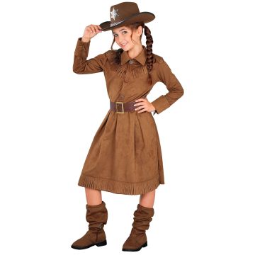 Frynset cowgirlkostyme for jenter