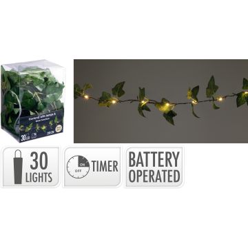 Efugirlander med 30 LED-lys 290 cm