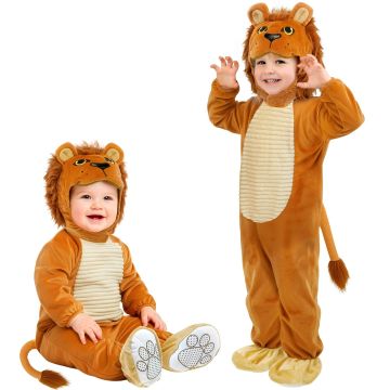 Løvekostyme for baby i brun
