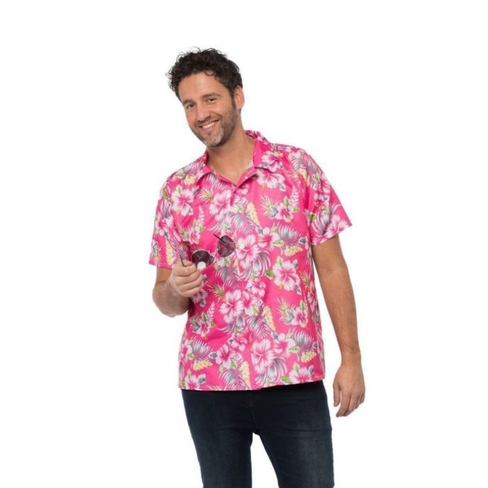 Hawai deluxe skjorte pink