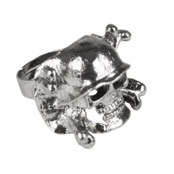 Kranie dødningehovud ring sett 8x - onesize