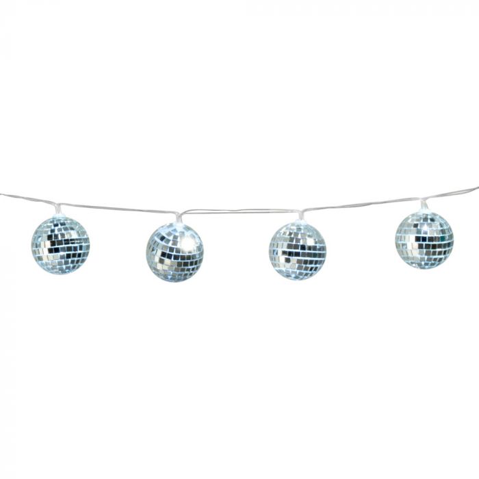 Diskokule LED lysslynge - 140 cm