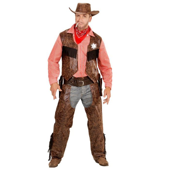 Cowboy Sherif Kostyme - 4 delar