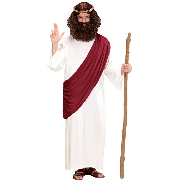 Messias kostyme for voksne i hvitt
