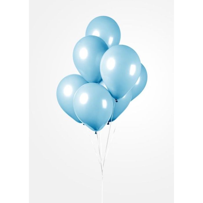 Lyseblå Ballonger 50x - 30 cm