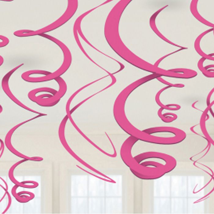 Rosa Swirls 12x - 55 cm