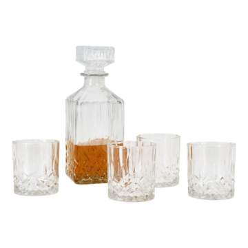 Whisky Karaffel m. 4 glass - 900 ml