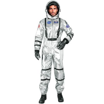 Sølv astronautkostyme for menn