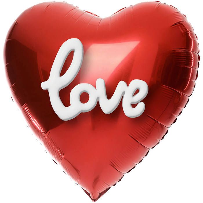 Love Hjerteforma Folieballong - 56 cm