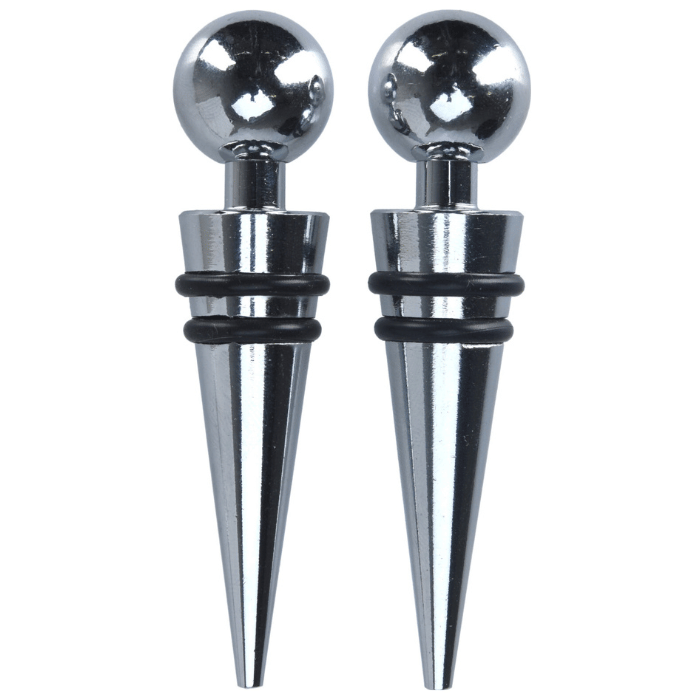Vinstopper krom metall 2x 