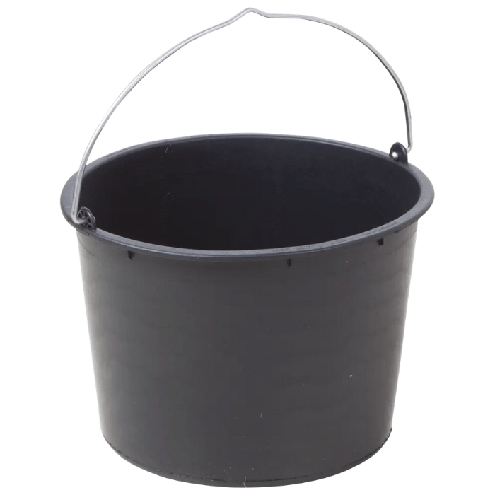 Svart plastspann 20 L - 26x33 cm