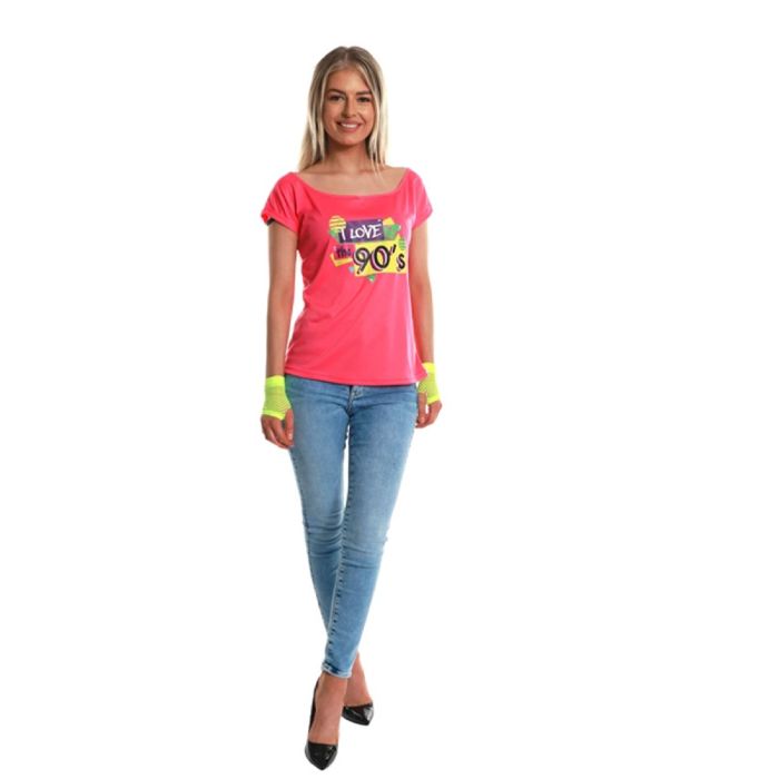 Rosa I Love The 90's T-skjorte