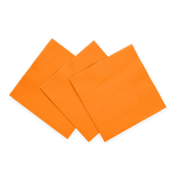 Oransje servietter 20x - 33x33cm
