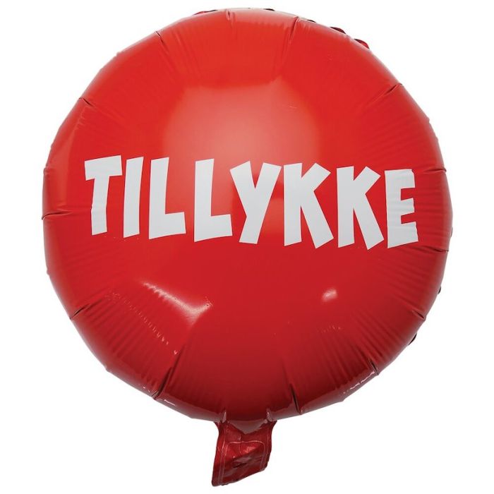 Gratulerer Folieballong i Raud - 45 cm