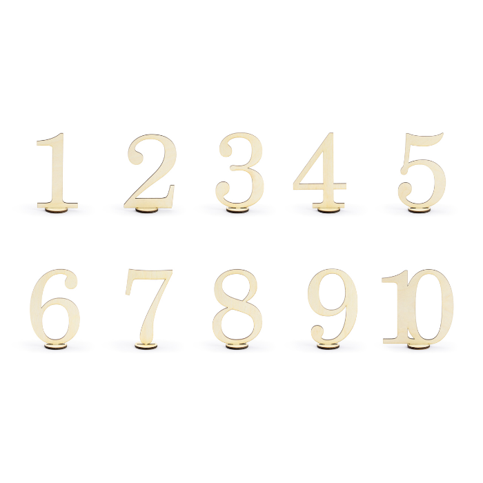 Bordnumre 1-10 i Tre 10x