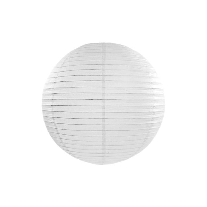Kvit papirlanterna - 30 cm