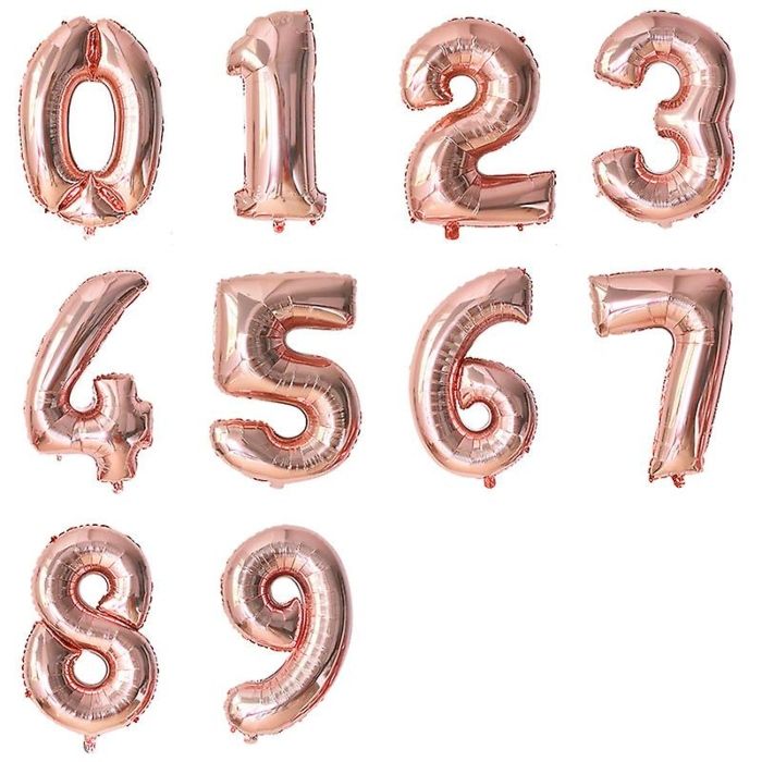 Tal balloner rose gold 86 cm 