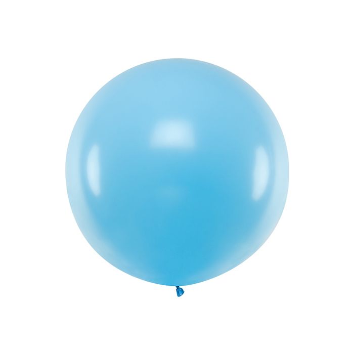Kjempe Pastel Himmel Blå Ballong - 1 Meter
