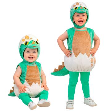 DINOSAURBABY (kostyme, bukser, hette maske) Flerfarget
