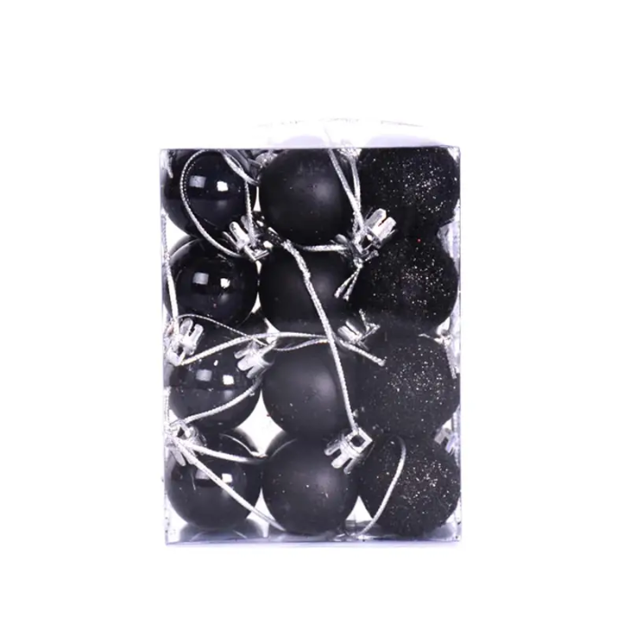 Sorte julekuler 36x - 3 cm 