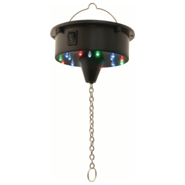 Diskokulemotor med LED-lys