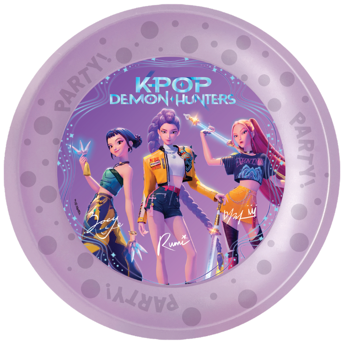 K-Pop Demon Hunters gjenbrukbare tallerkar 21 cm - 4x