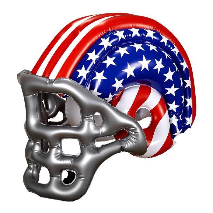 Oppblåsbar Amerikansk Fotballhjelm i Stars & Stripes