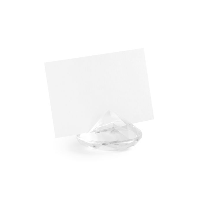 Diamantforma bordkorthaldar i klar farge 10x - 40 mm
