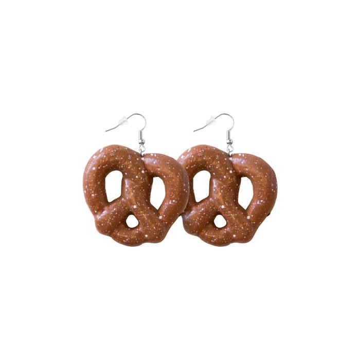 Oktoberfest pretzel kringel øreringar 