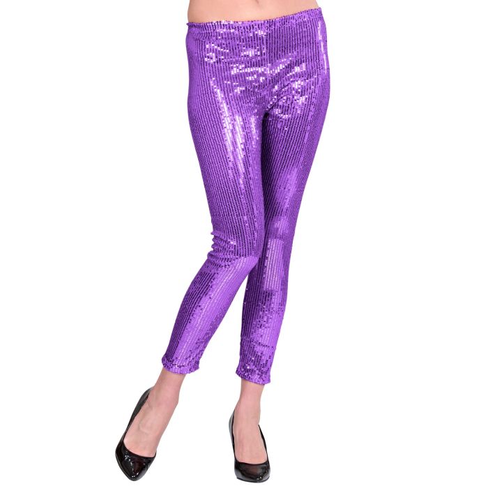 Lilla paljettleggings til disco og nyttår