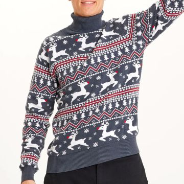 Julesweater Stilig Turtleneck økologisk bomull