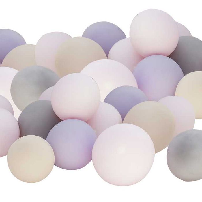 Rosa & Lilla Pastel Mini Ballongar 40x - 12 cm