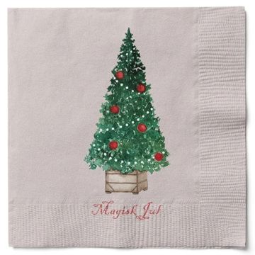 Serviettar med juletre magisk jul Det Gamle Apotek 