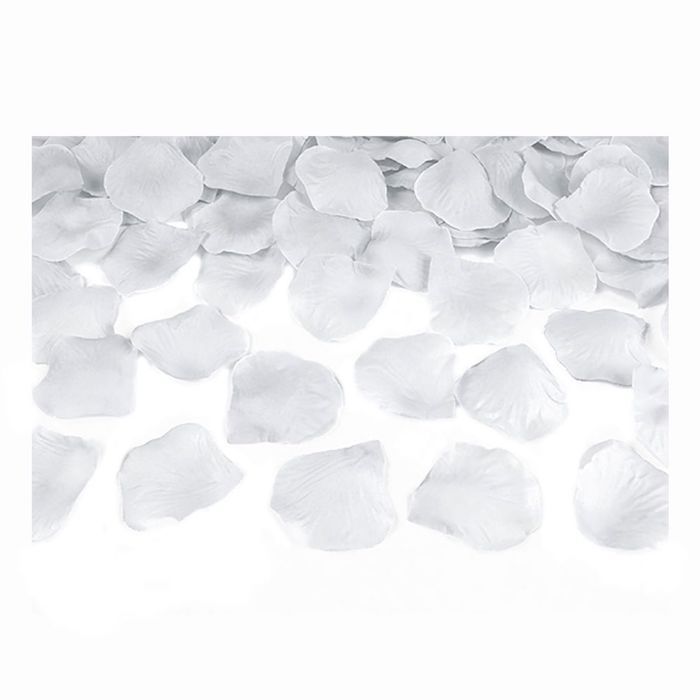 Sølv rosenblader 144x - 5x5 cm