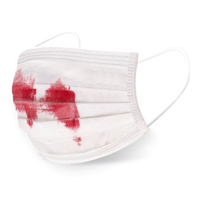 Blodig ansiktsmaske - onesize