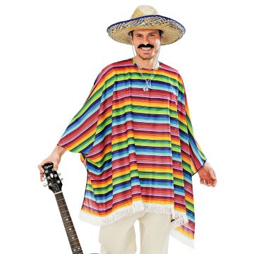 Mexikaner Poncho og hatt