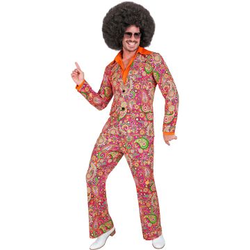 Paisley-dress kostyme i rosa
