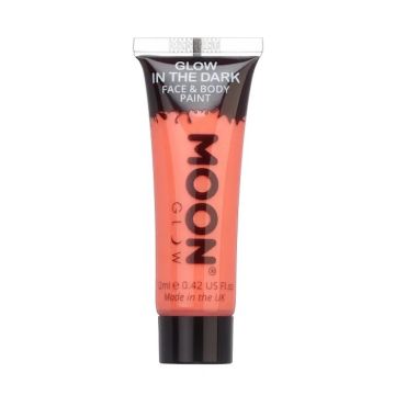 Sjølvlysande ansikts og kroppsmaling oransje Moon Creations - 12 ml 