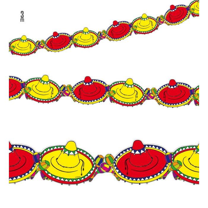 Meksikansk sombrero-garland - 3 m